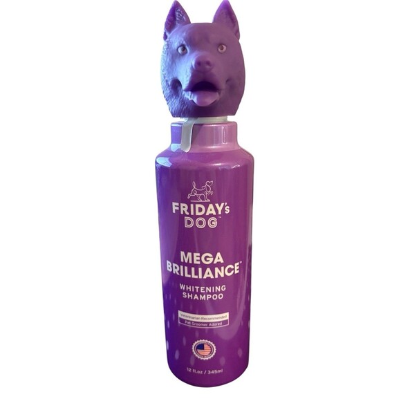 Friday’s Dog Mega Brilliance Whitening Shampoo Made In The USA 12 fl.oz - Picture 2 of 8